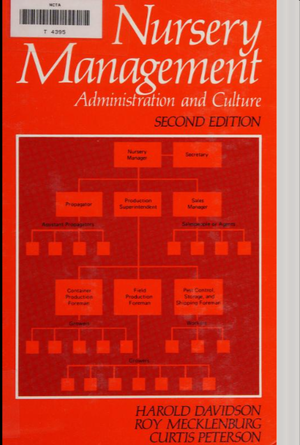 Nursery Management: Administration and Culture